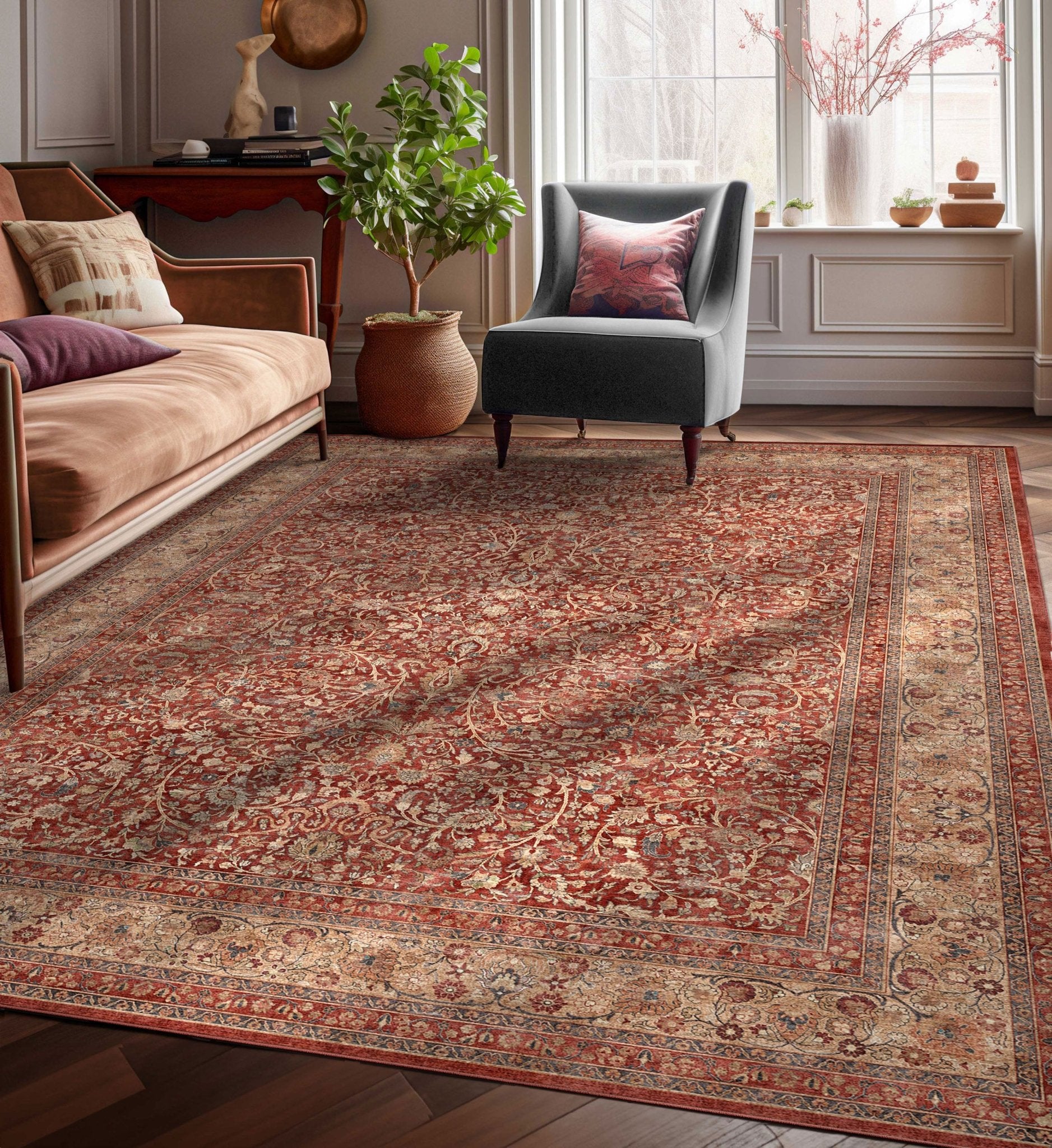 Beirut Floral Rug – High-Density Modern Design、mySite、gigharbornorthrealestate