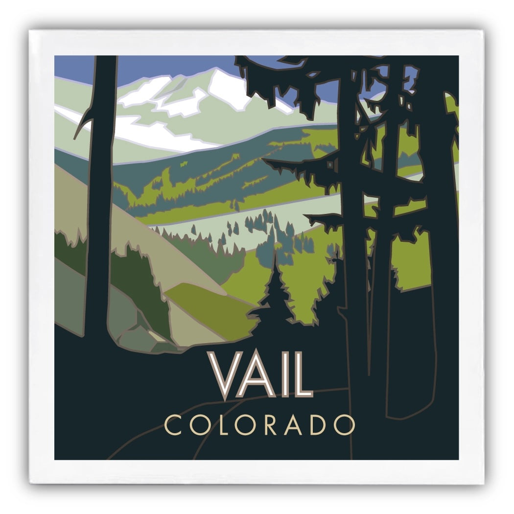 Vail Basin, Summer - 4.25 x 4.25 Ceramic Coaster、mySite、g9winljtr