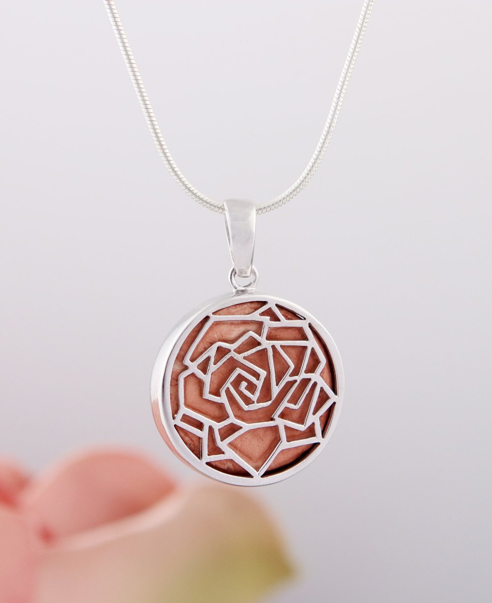 Stop and Smell the Roses Sterling Silver Pendant、mySite、topwebapps