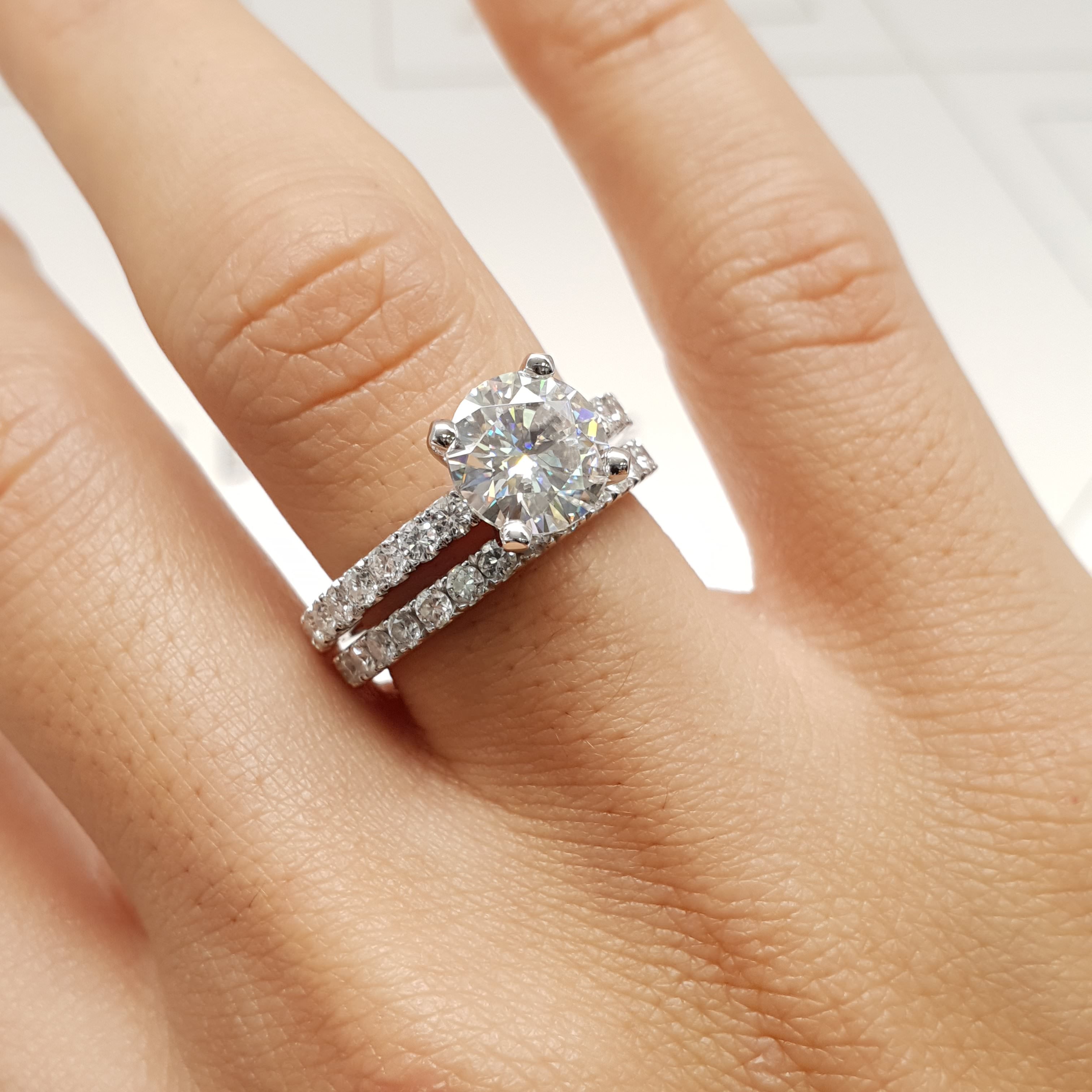 Alison Diamond Bridal Set -18K White Gold、mySite、hinf8tx79