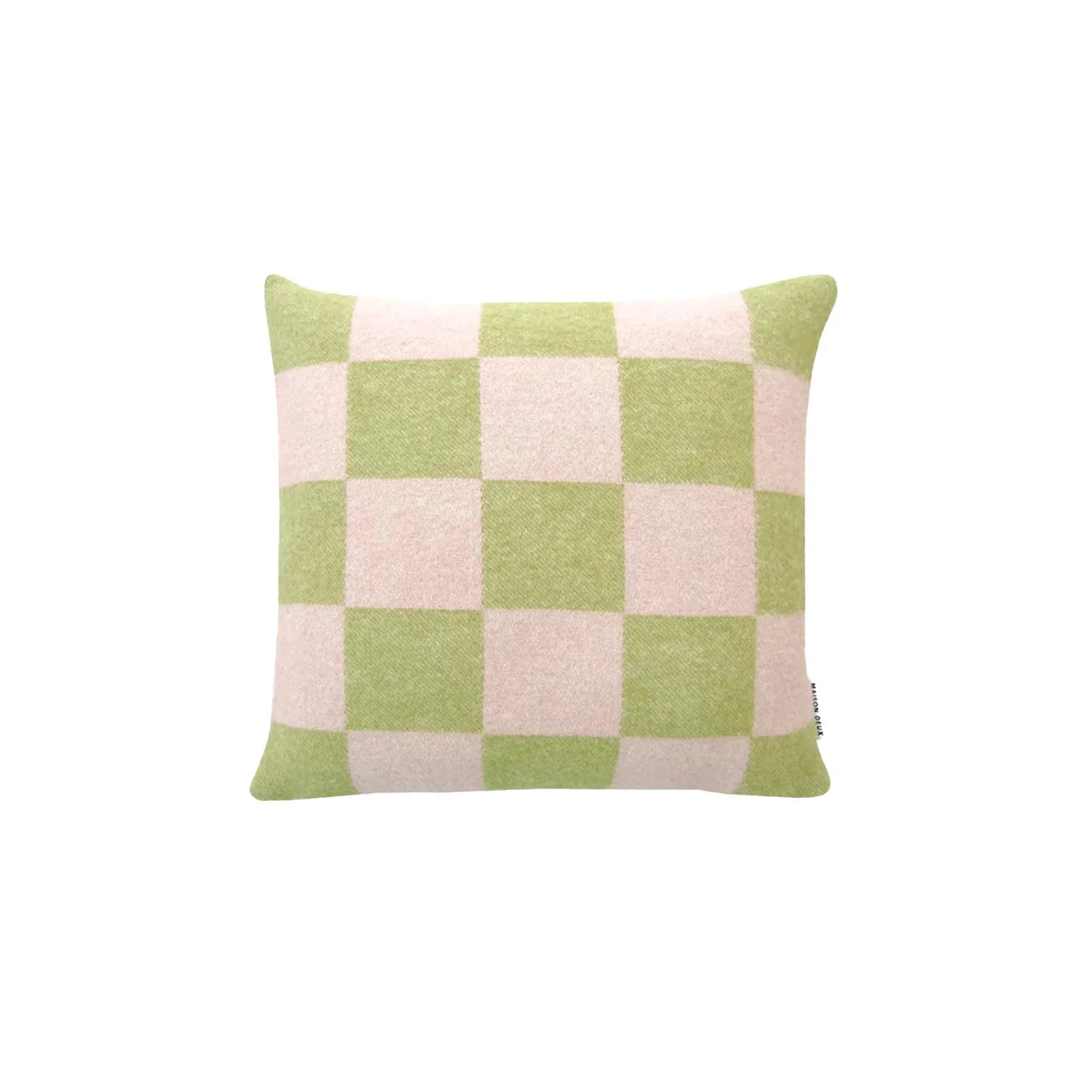 Checkerboard Kiwi Pink Cushion、mySite、gigharbornorthrealestate