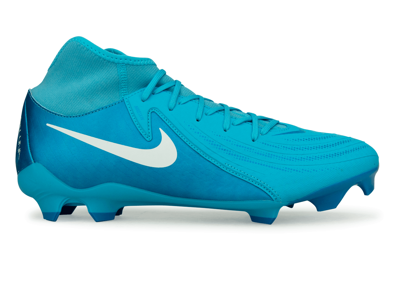 Nike Men's Phantom Luna II Academy FG/MG Blue Fury/White、mySite、noshort