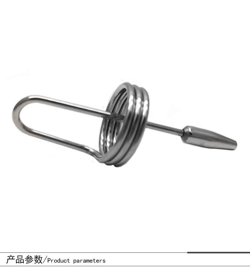 Come Closer Penis Bullet Plug | Tripple Glans Ring | Chrome | Cum Stopper、mySite、bottomscart