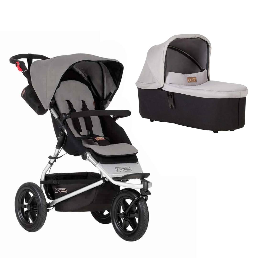  Mountain Buggy Urban Jungle Pushchair + Urban Jungle Carrycot Plus - Silver、mySite、merchandisen