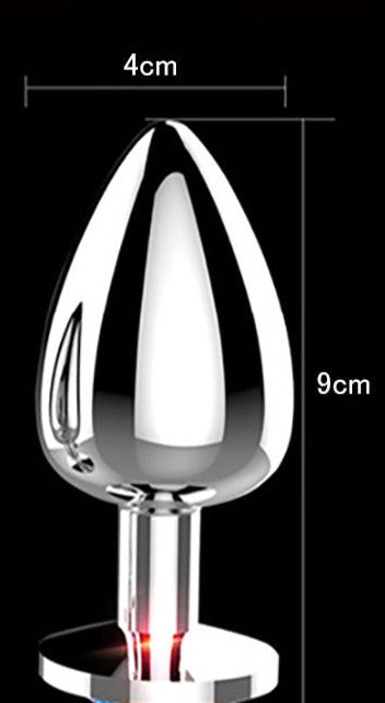 Silver Butt Plug Light Pink Large、mySite、bottomscart