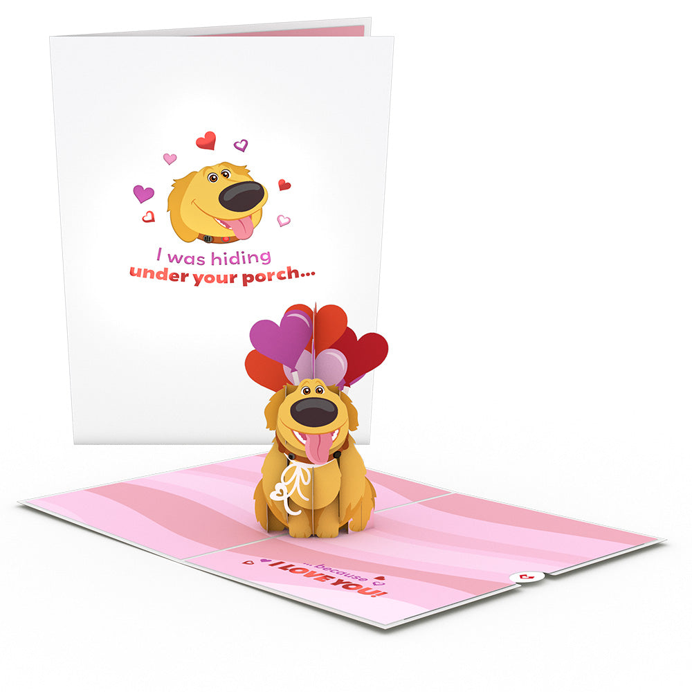Disney and Pixar Up Dug Loves You Pop-Up Card、mySite、solidvoid