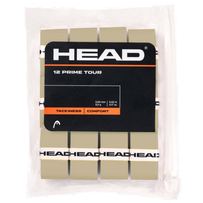 Head Prime Tour Overgrip 12 Pack (Grey)
