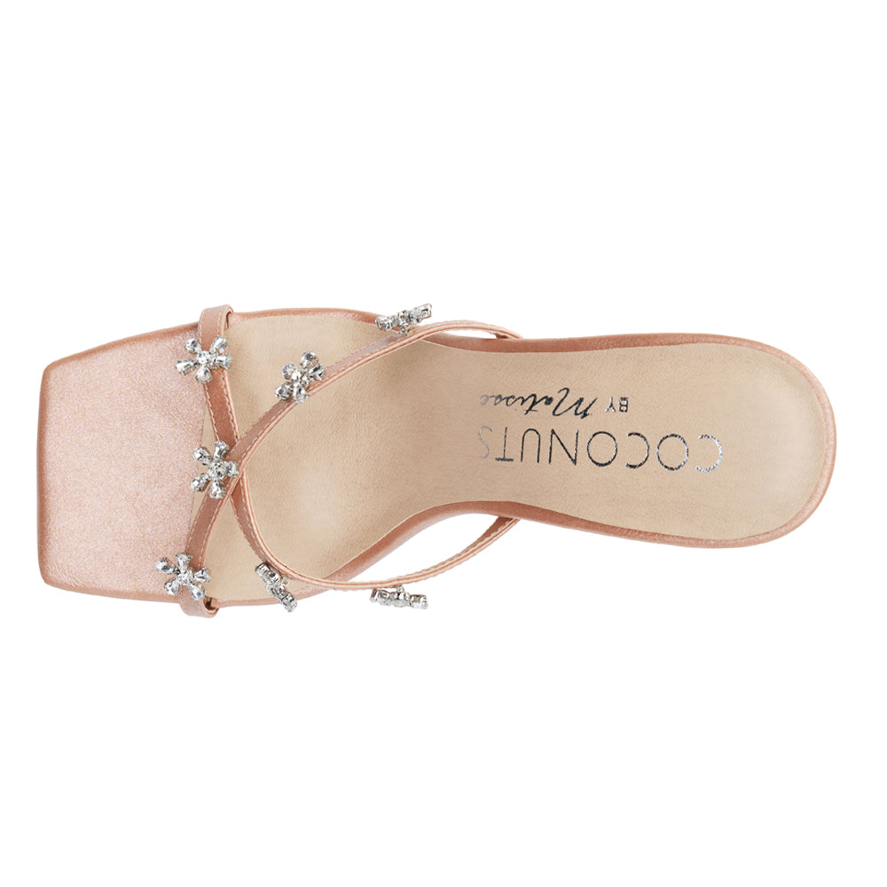 Levi Rhinestone Block Heel Sandals、mySite、gtrtttuynbv