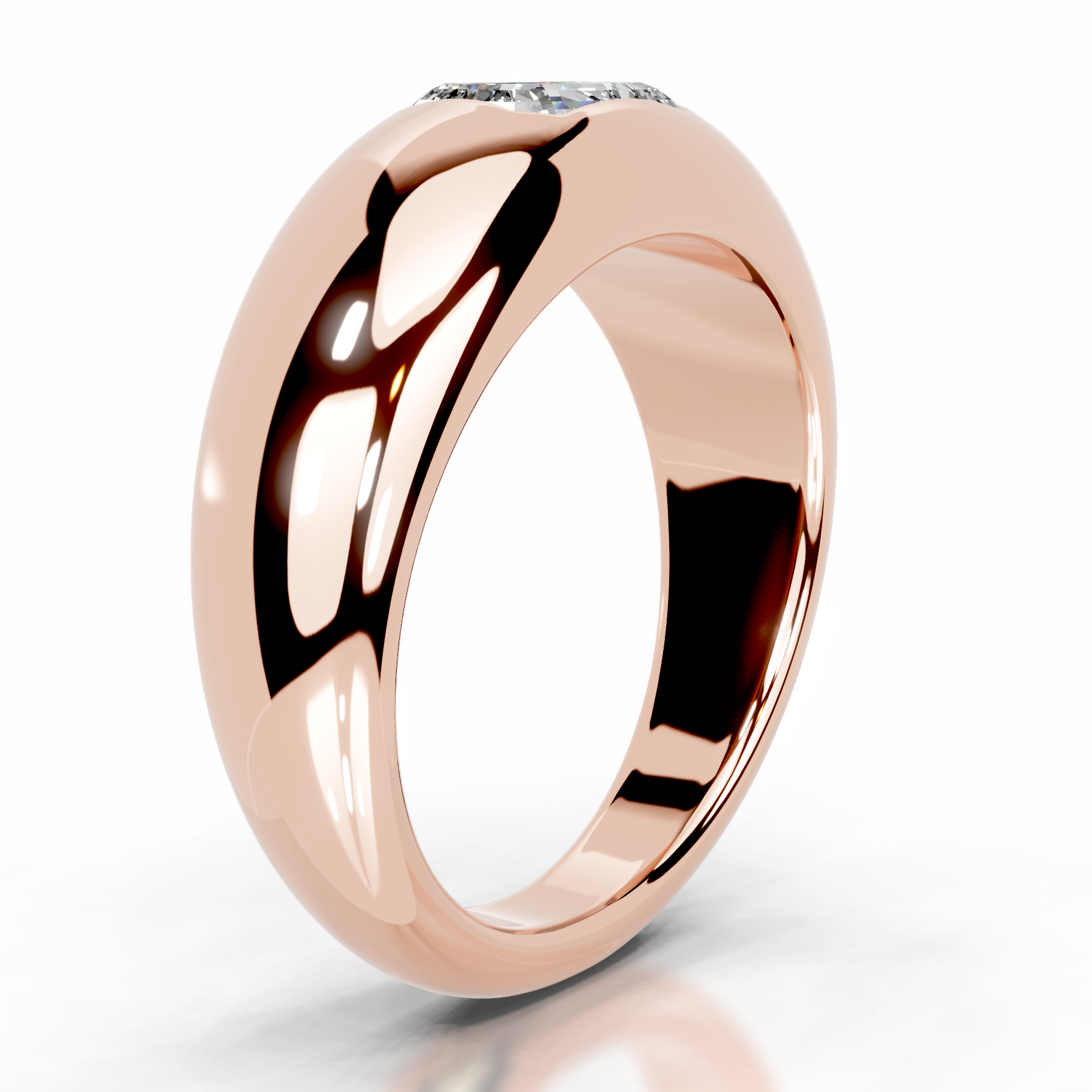 Amari Lab Grown Diamond Ring (1 Carat) -14K Rose Gold、mySite、hinf8tx79