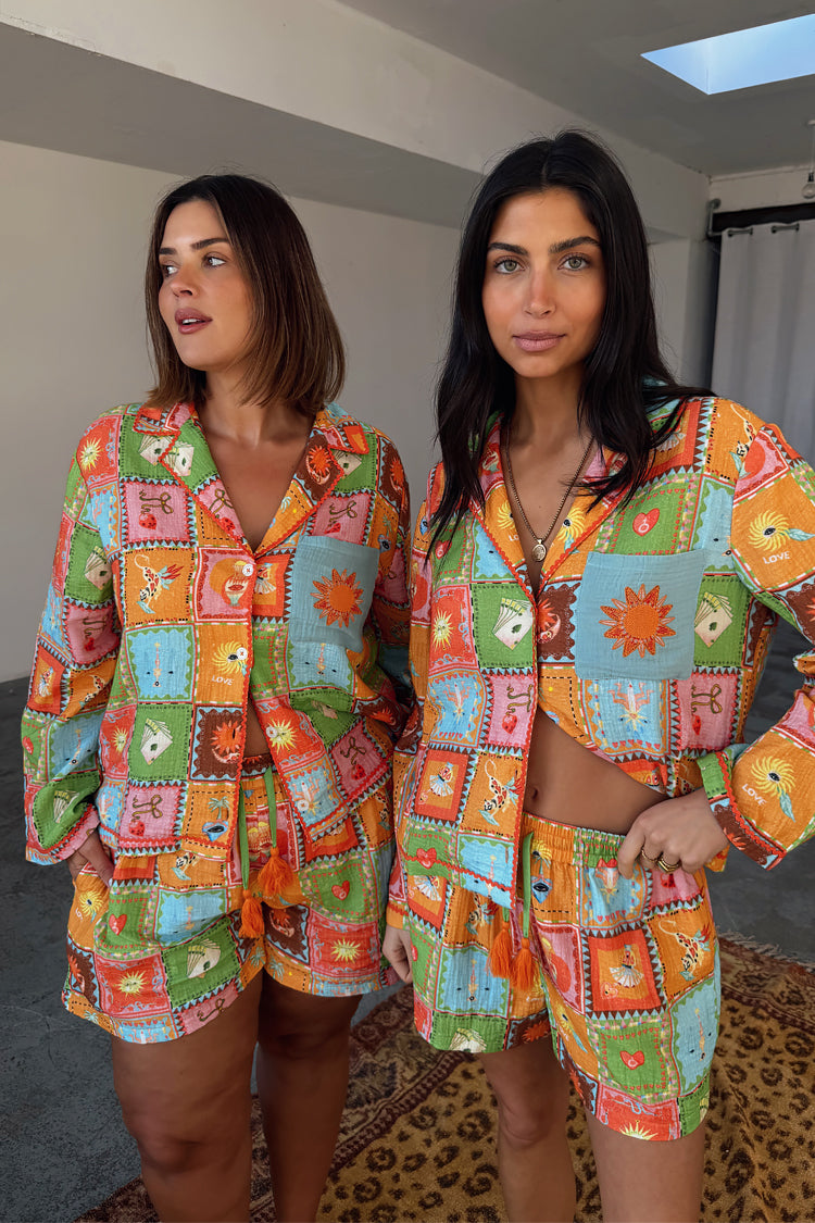 Soller Patchwork Button Through Pyjamas、mySite、solidvoid