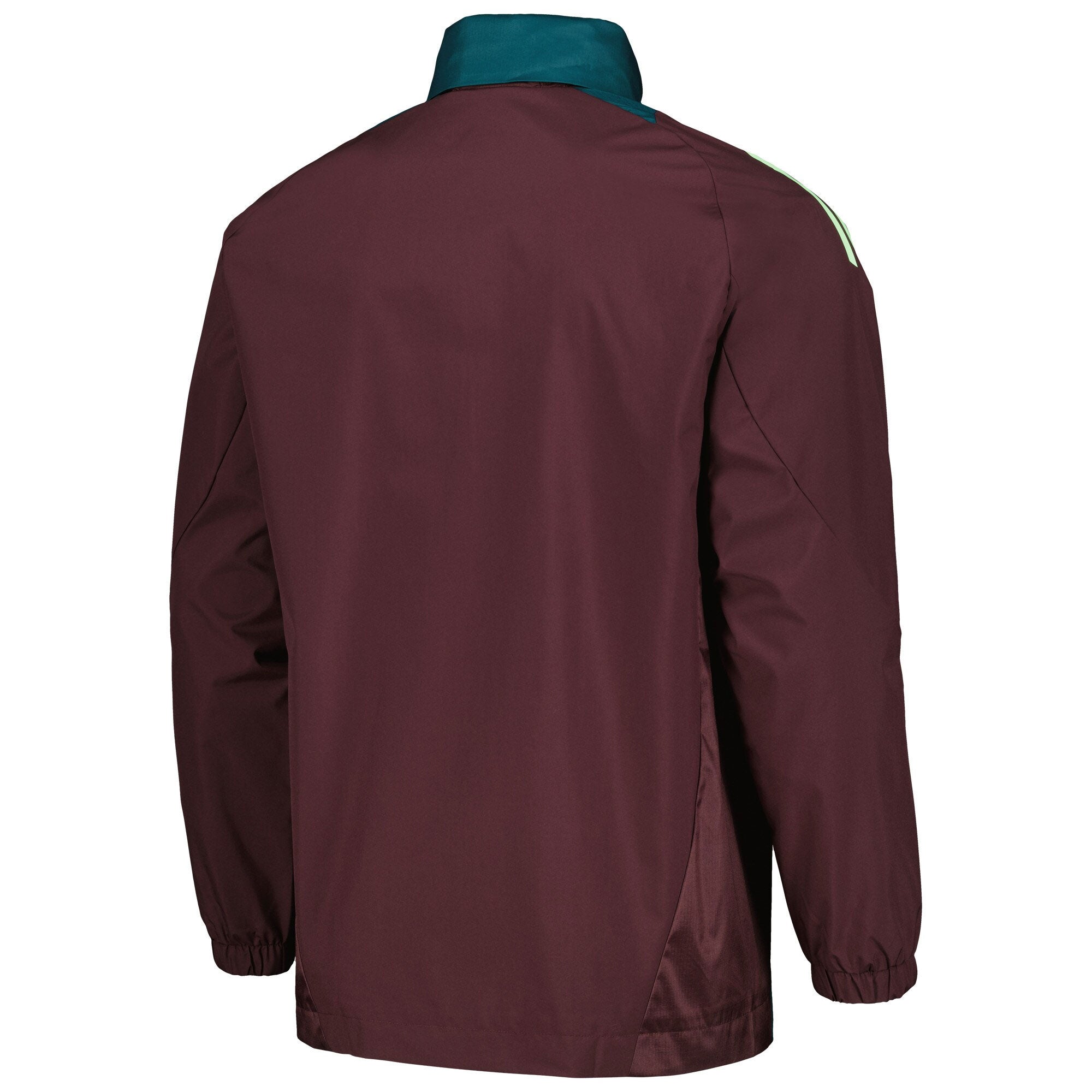 adidas Men's Mexico 2024 All Weather Raglan Hoodie Full-Zip Jacket Dark Burgundy、mySite、bottomscart