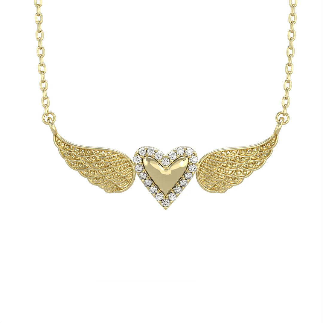 Corielle Joelle Heart Pendant Necklace, Yellow Gold、mySite、noshort