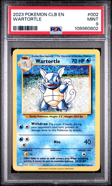 Wartortle #2 PSA 9 Pokemon CLB Trading Card Game Classic 2023、mySite、waistdrama