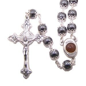 Hematite Beads Mother Queen Rosary with Soil (53 cm or 21)、mySite、topwebapps