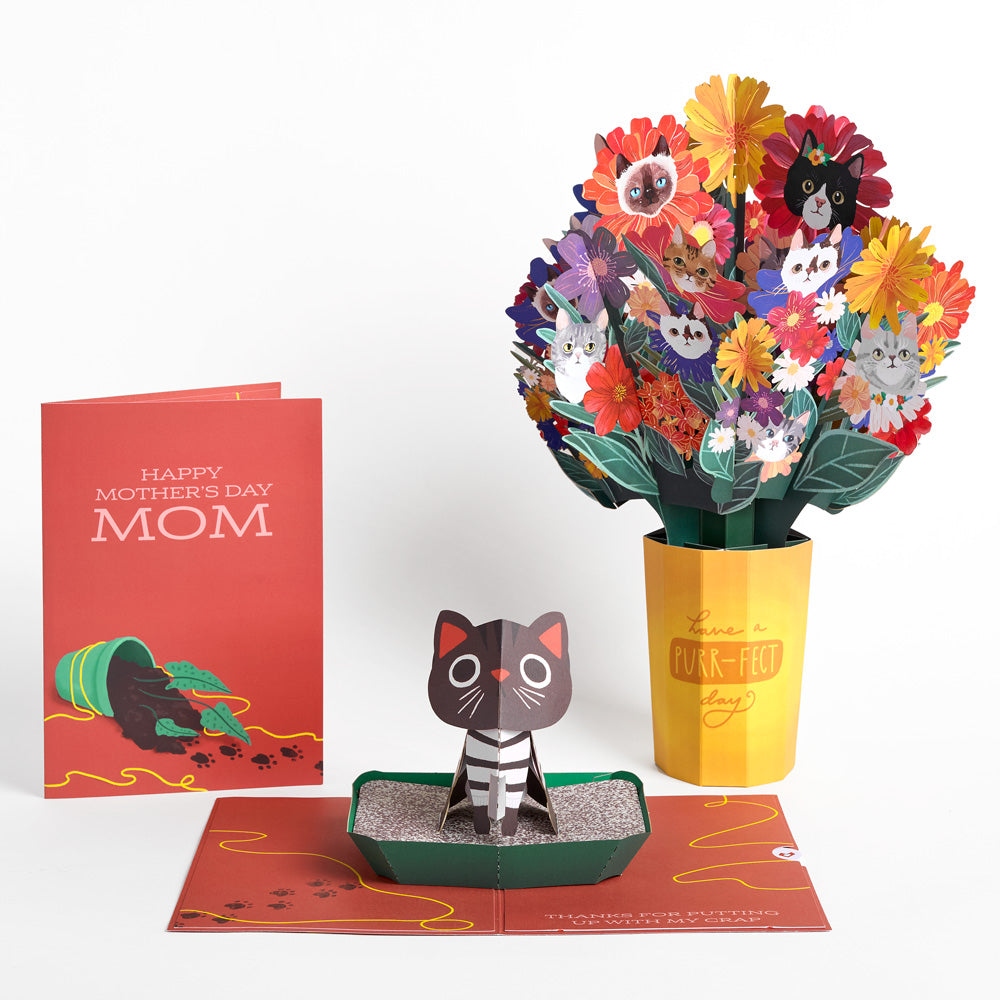Purr-fect Mother’s Day Pop-Up Card & Bouquet Bundle、mySite、solidvoid