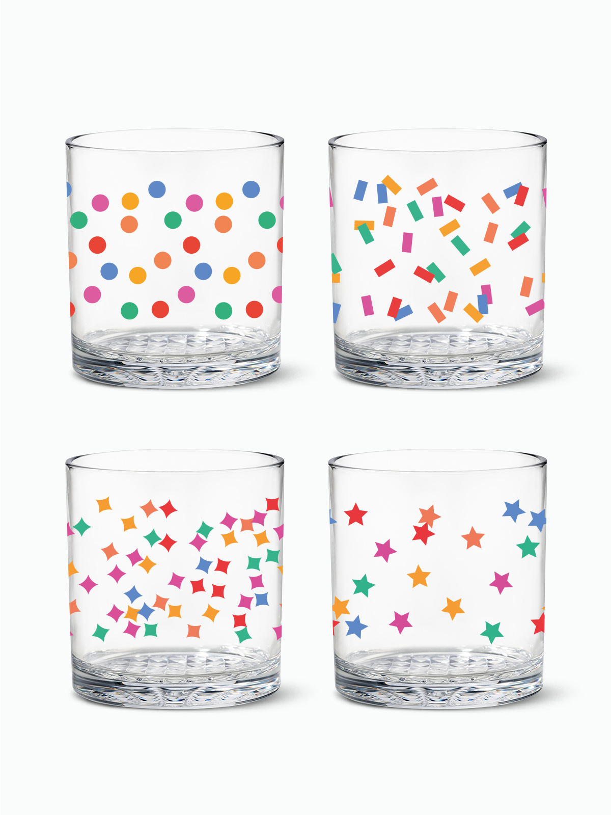 Confetti Galore - RESERVE 12oz Old Fashioned Tritan Copolyester Glass、mySite、camillekostekn
