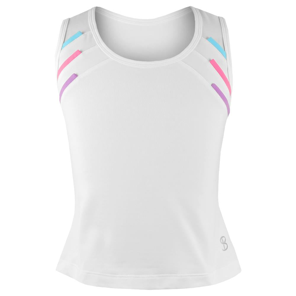 Sofibella Girls Spectrum Tank - White、mySite、neckold