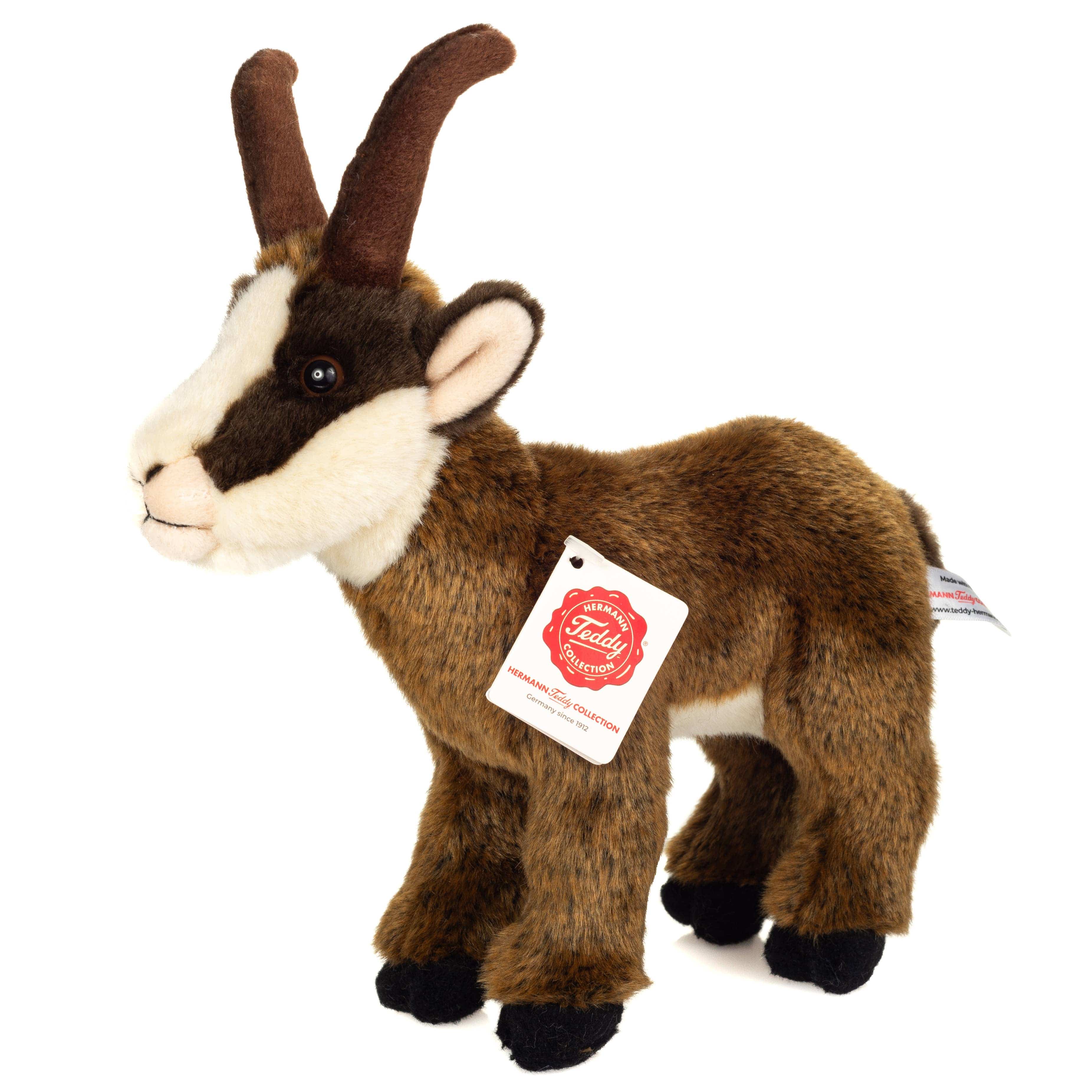 Chamois Brown Goat Plush Toy by Teddy Hermann 23 cm、mySite、g9winljtr