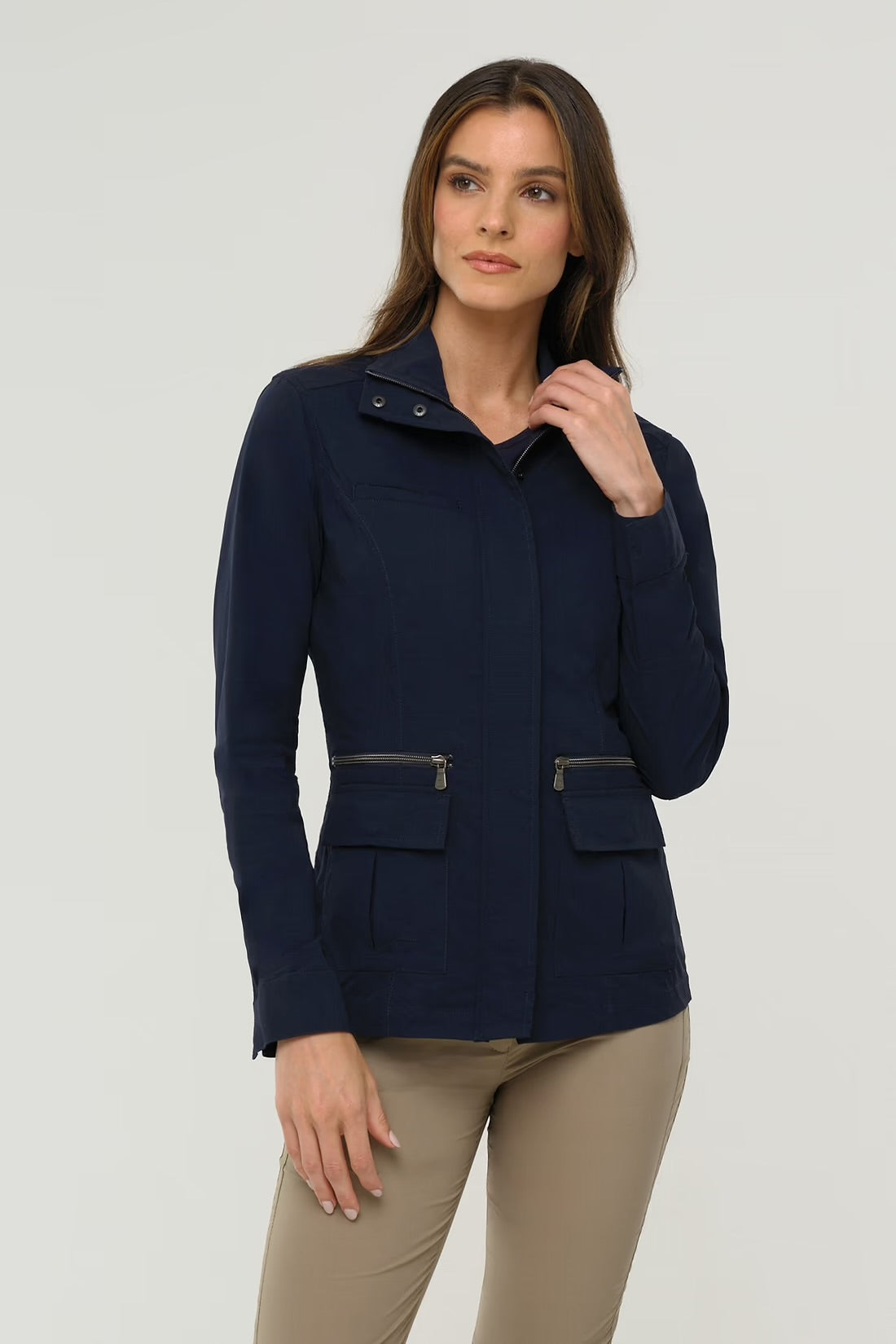 Anatomie Kenya Safari Jacket, Navy、mySite、noshort