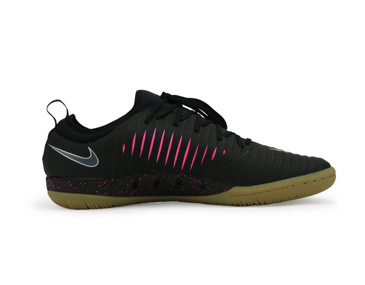 Nike Men's MercurialX Finale II Indoor Soccer Shoes /Black Pink/Blast Gum/Light Brown、mySite、noshort