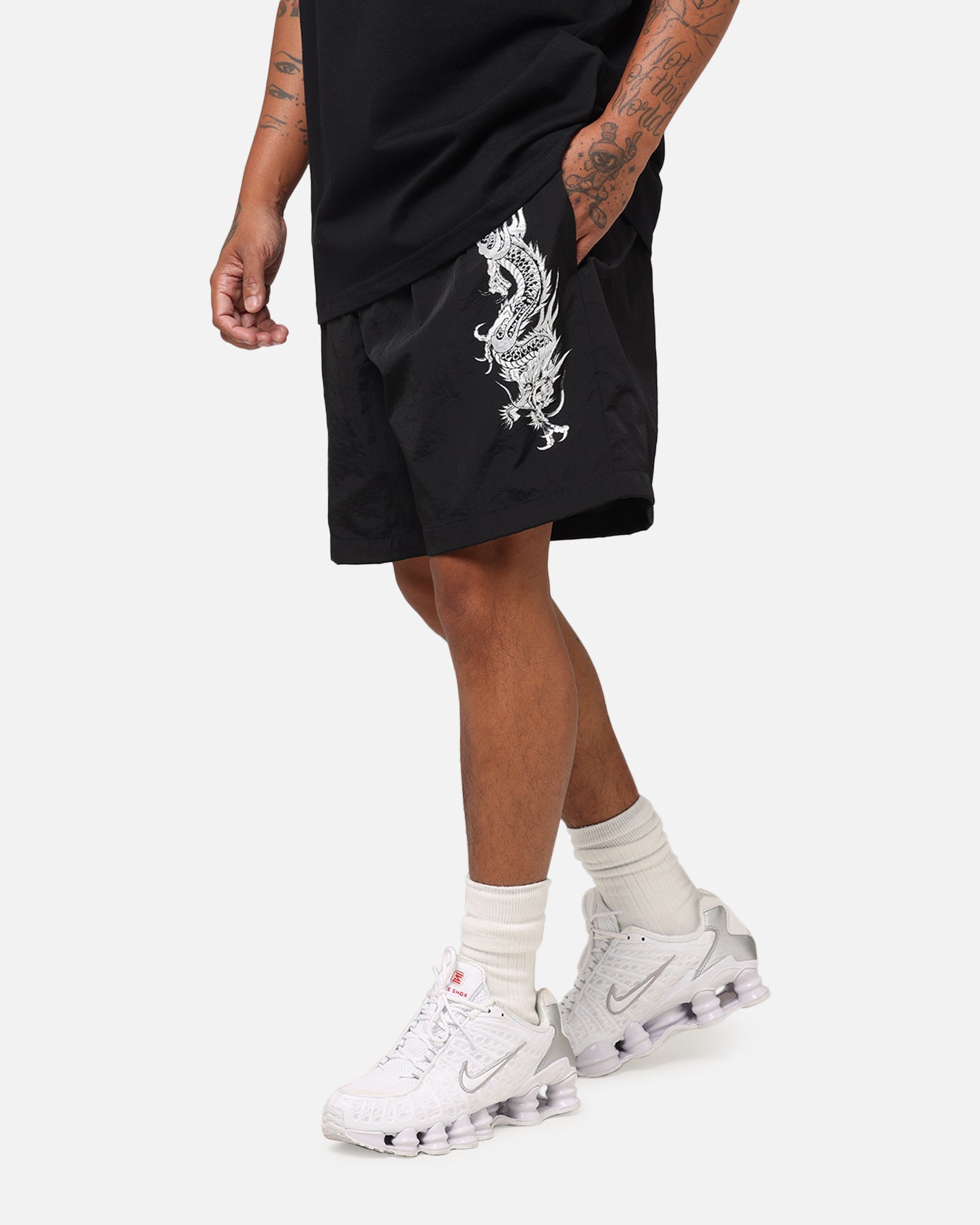 Ed Hardy Tribal Dragon Shorts Black、mySite、zt4zffjzw