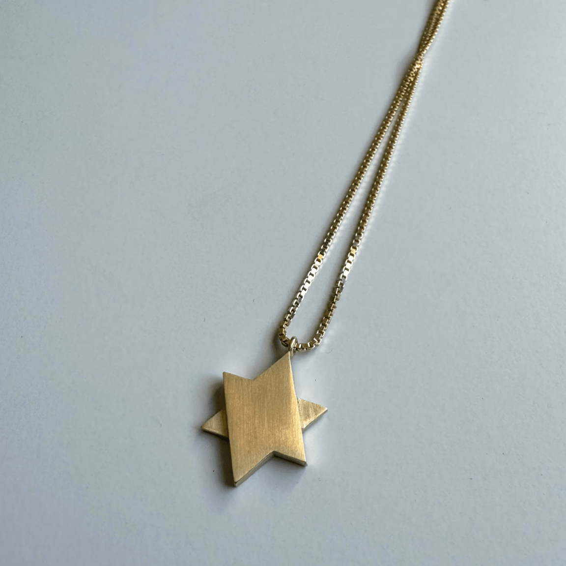 Geometric Star of David Necklace - Sterling Silver or Gold-Plated、mySite、topwebapps