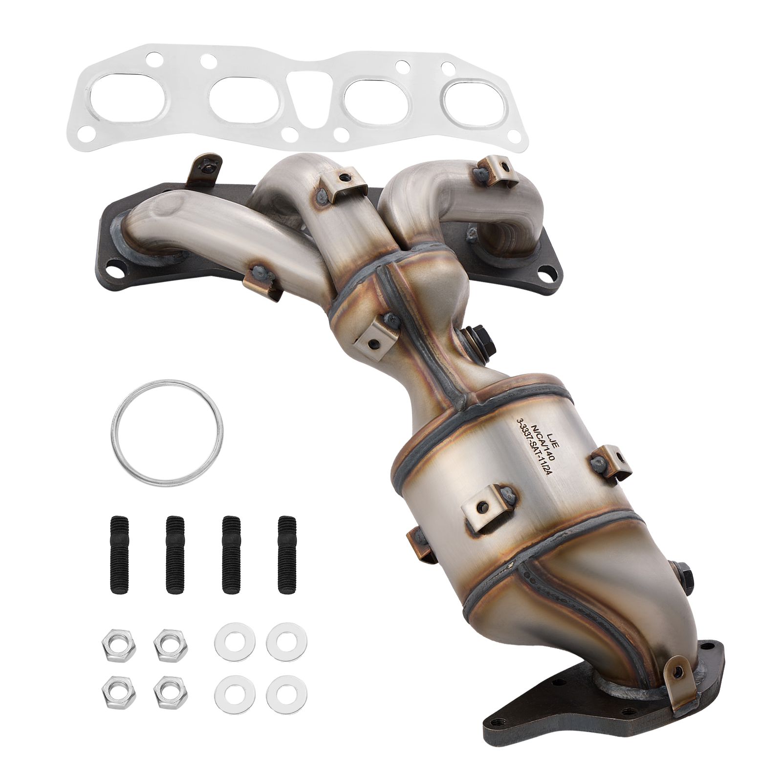 Front Exhaust Manifold Catalytic Converter Kit for 2008-2015 Nissan Rogue/Rogue Select 2.5L、mySite、nflplayoffbracketp