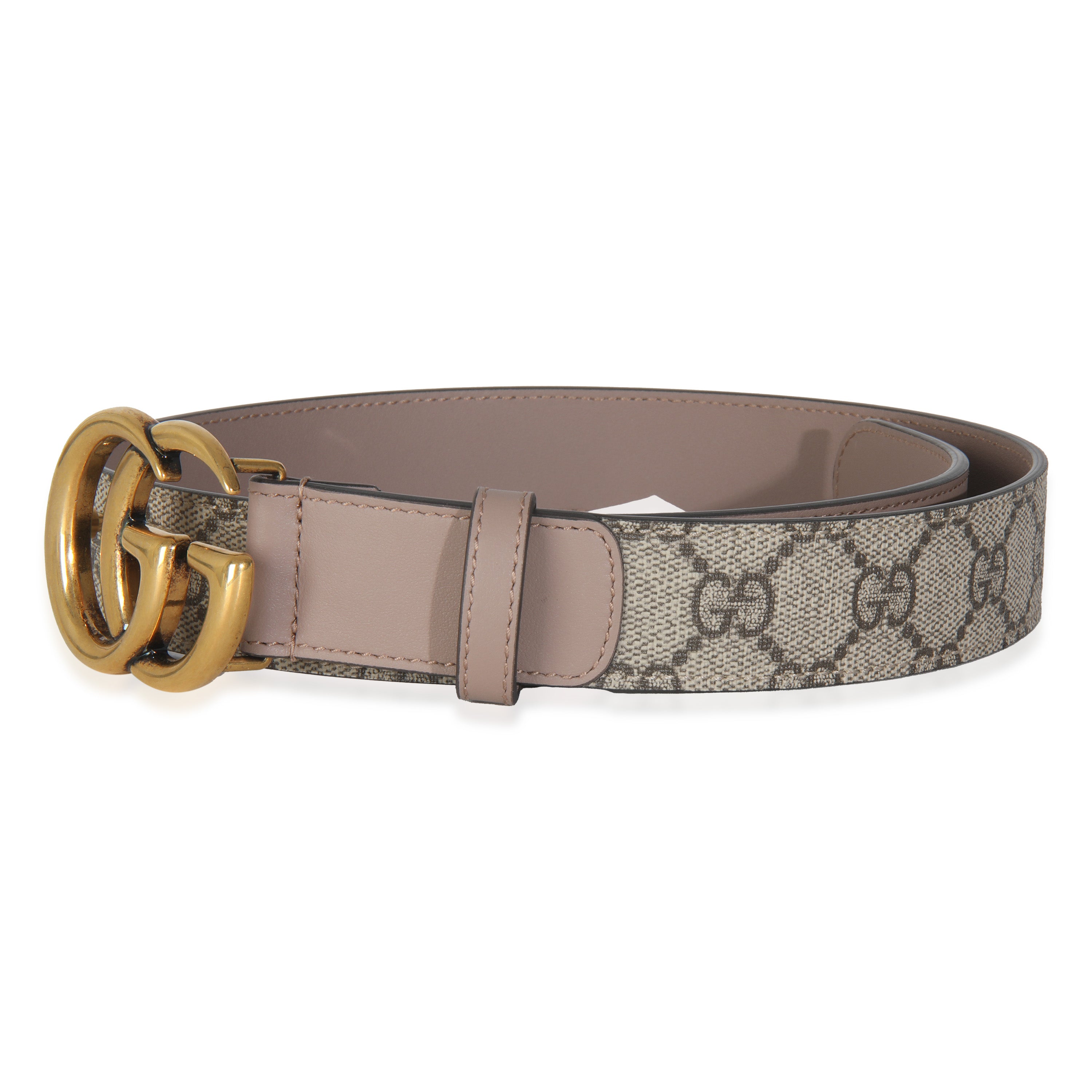 Beige GG Supreme Canvas Interlocking G Belt 70/28、mySite、garagedoors4me