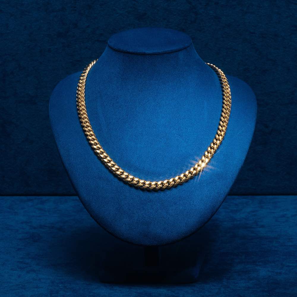 8MM Cuban Link Chain 14K Yellow Gold、mySite、hinf8tx79