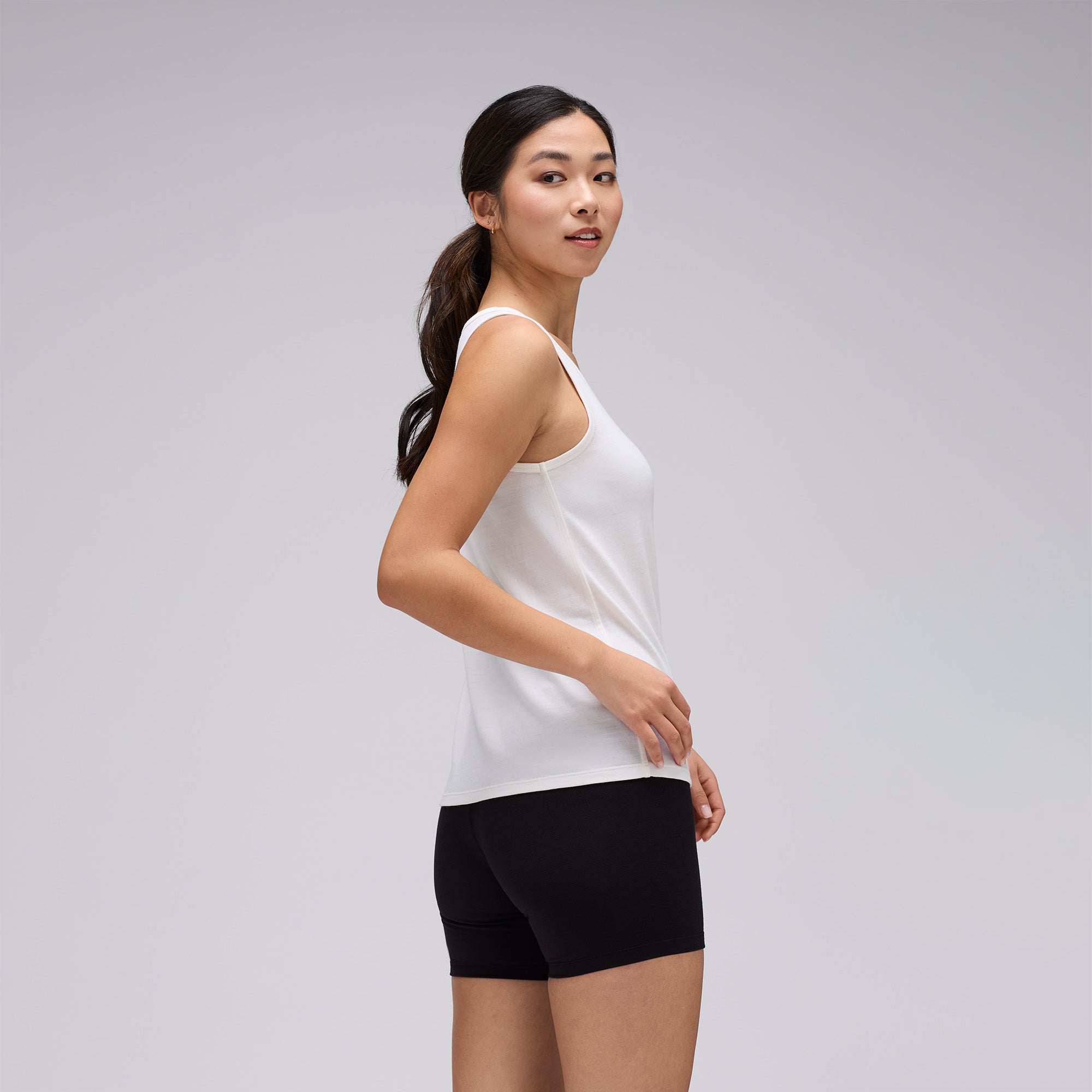 Women's Relaxed Merino V-Neck Tank、mySite、noshort