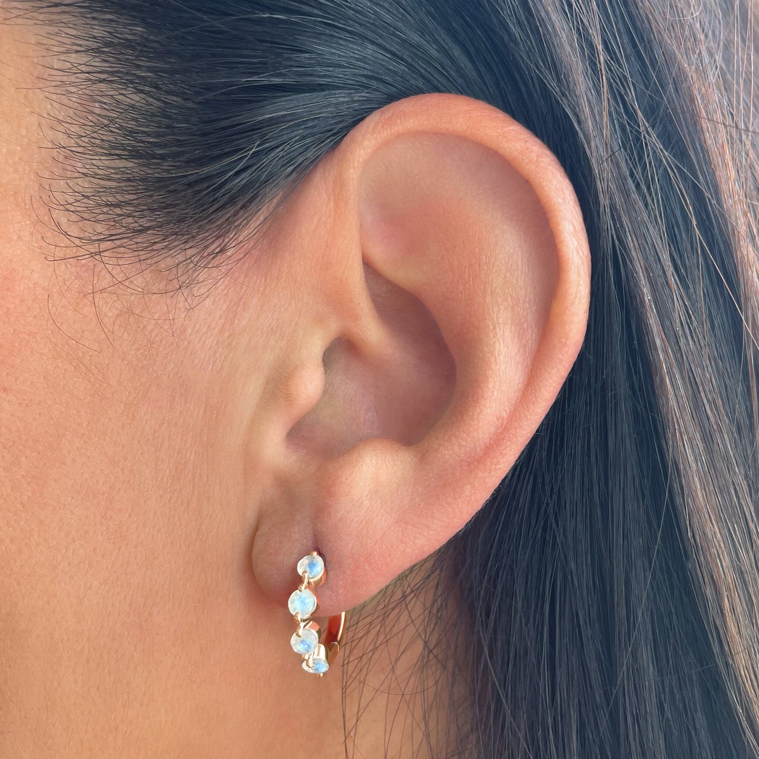 Moonstone Earrings - Equinox Hoops、mySite、hinf8tx79