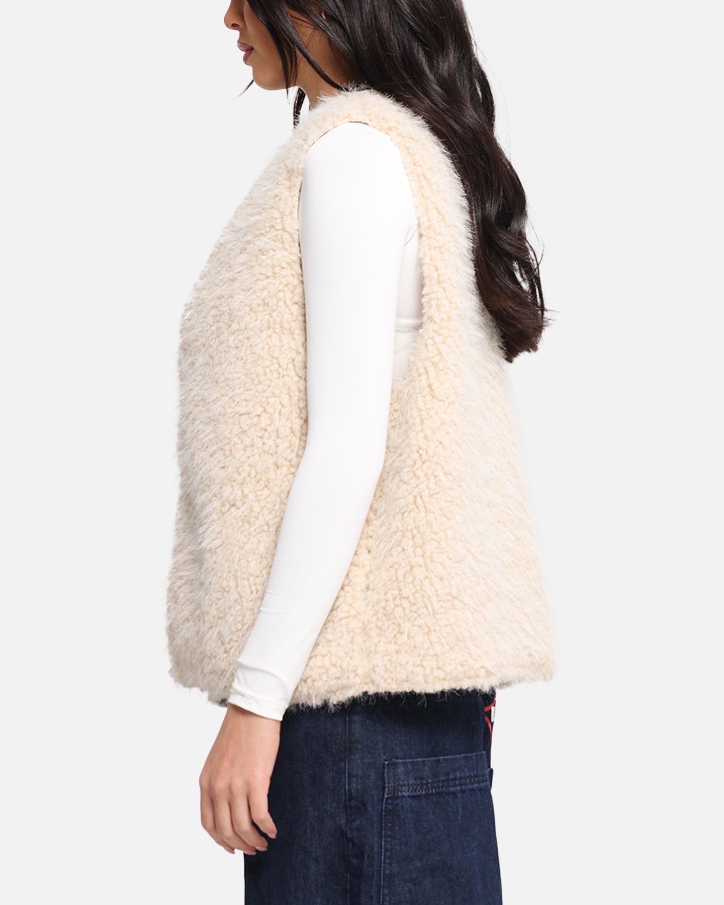 XXIII Fur Vest Cream、mySite、zt4zffjzw