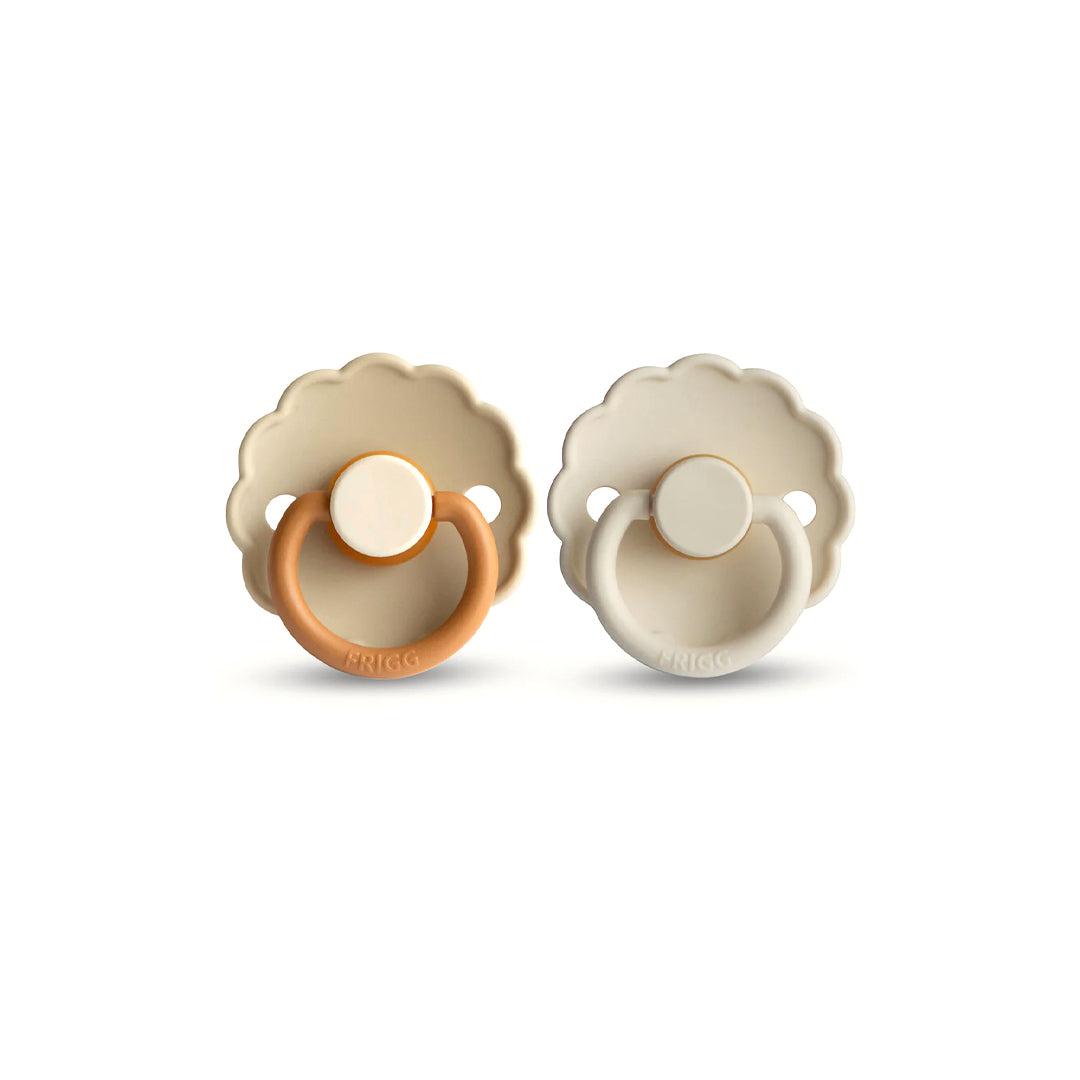  FRIGG Daisy Latex Pacifier - 2 Pack - Desert/Cream、mySite、merchandisen