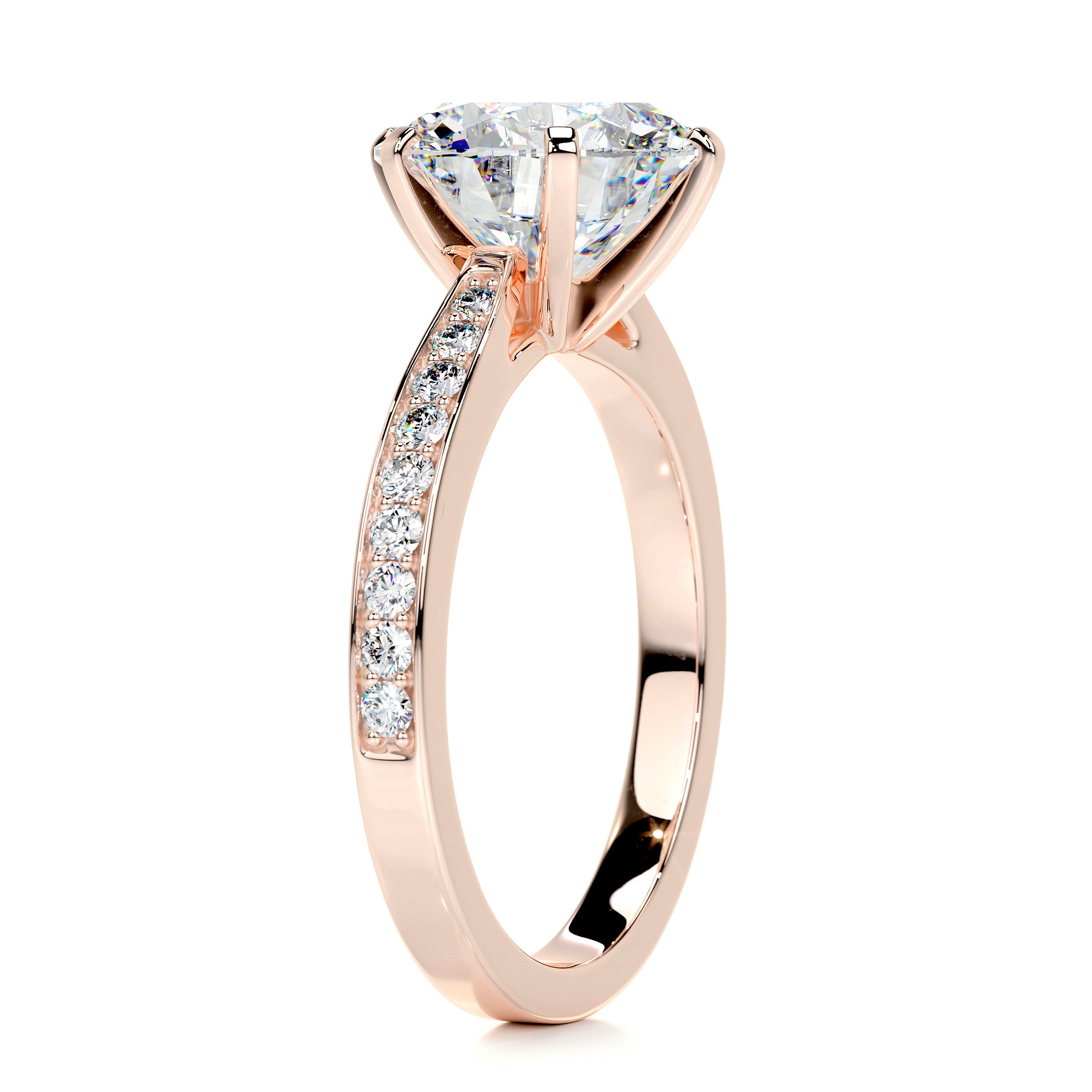 Talia Moissanite & Diamond Ring -14K Rose Gold、mySite、hinf8tx79