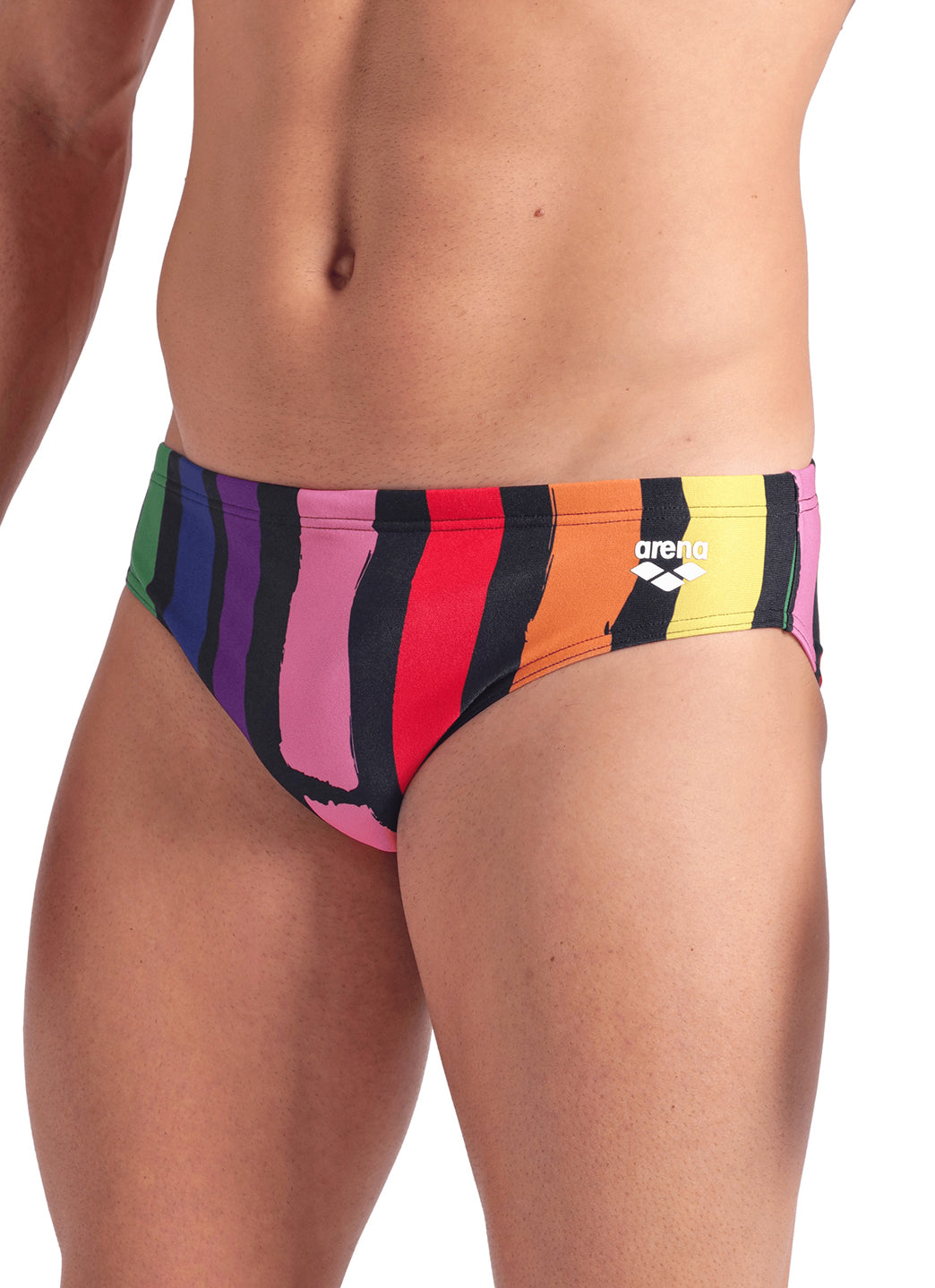 Arena Men's Painters Stripe Brief Swimsuit、mySite、noshort