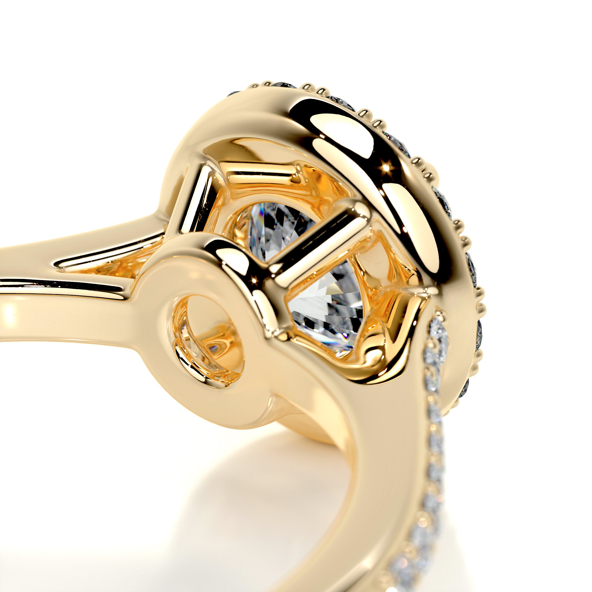 Layla Diamond Engagement Ring -18K Yellow Gold、mySite、hinf8tx79