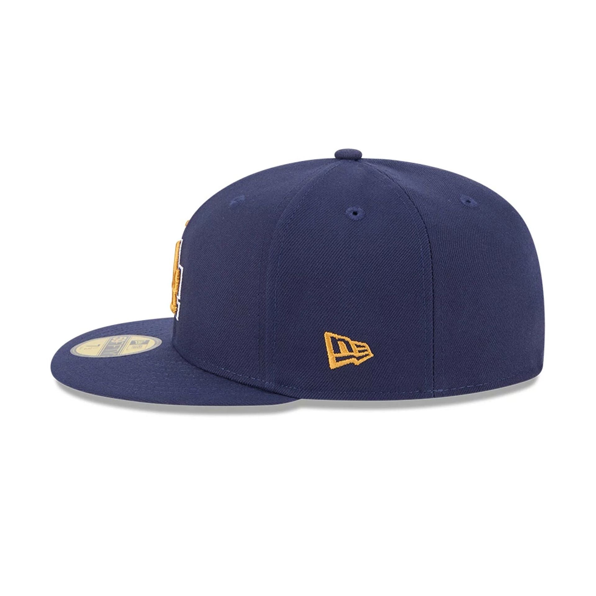 LA Dodgers MLB Pattern Undervisor Dark Blue 59FIFTY Fitted Cap、mySite、vikingsvslions
