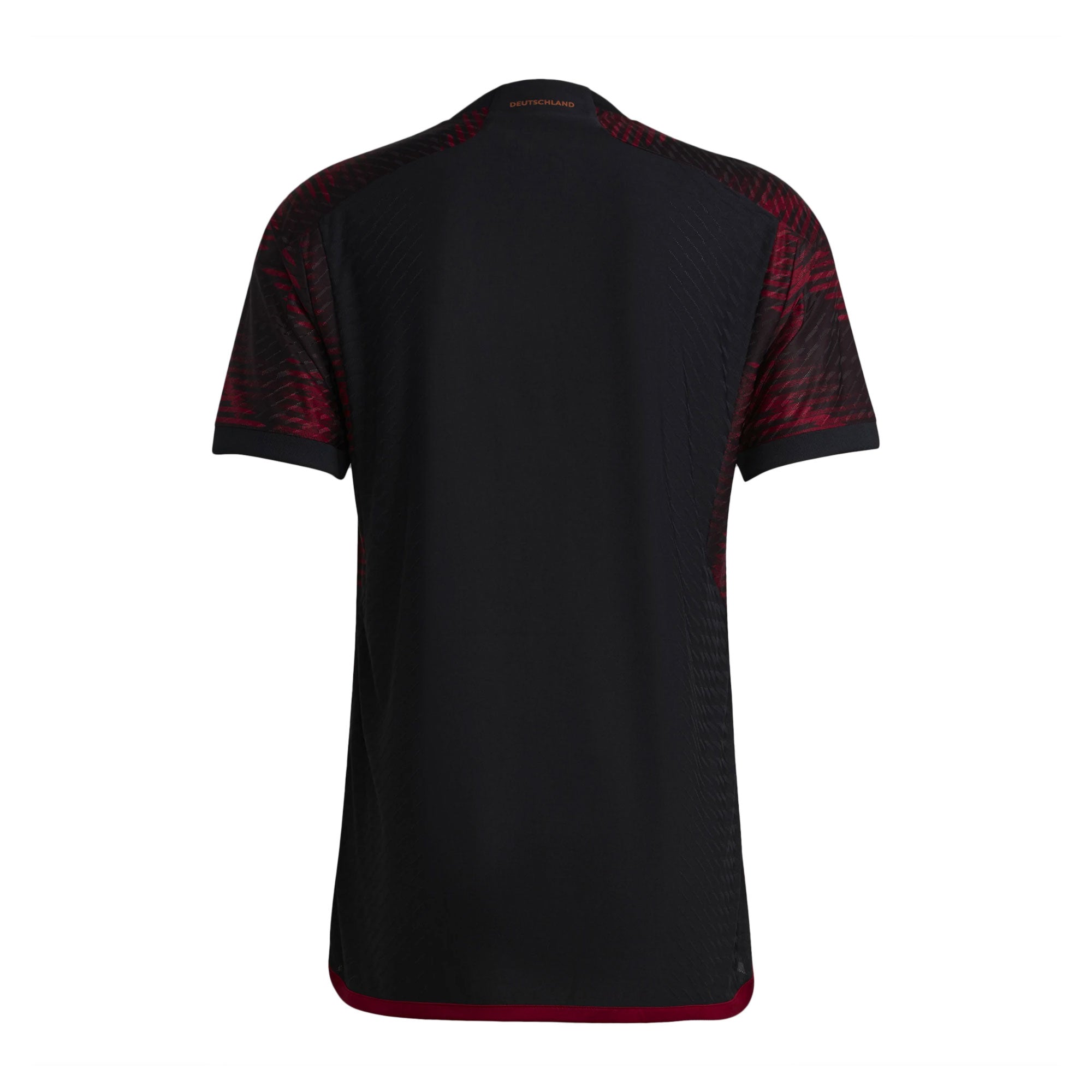 adidas Men's Germany 2022/23 Authentic Away Jersey Black/Burgundy、mySite、noshort