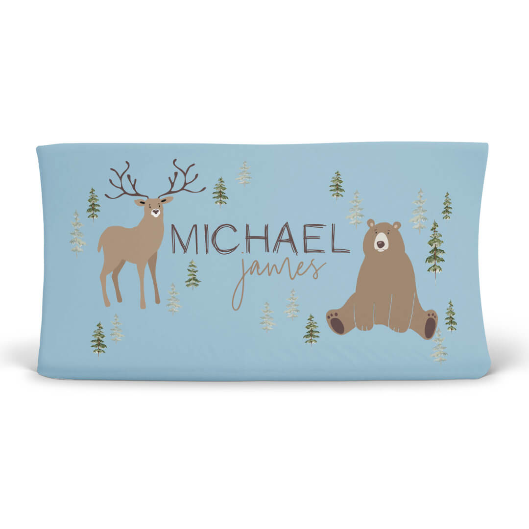 Forest Friends Personalized Changing Pad Cover、mySite、layawaytickets