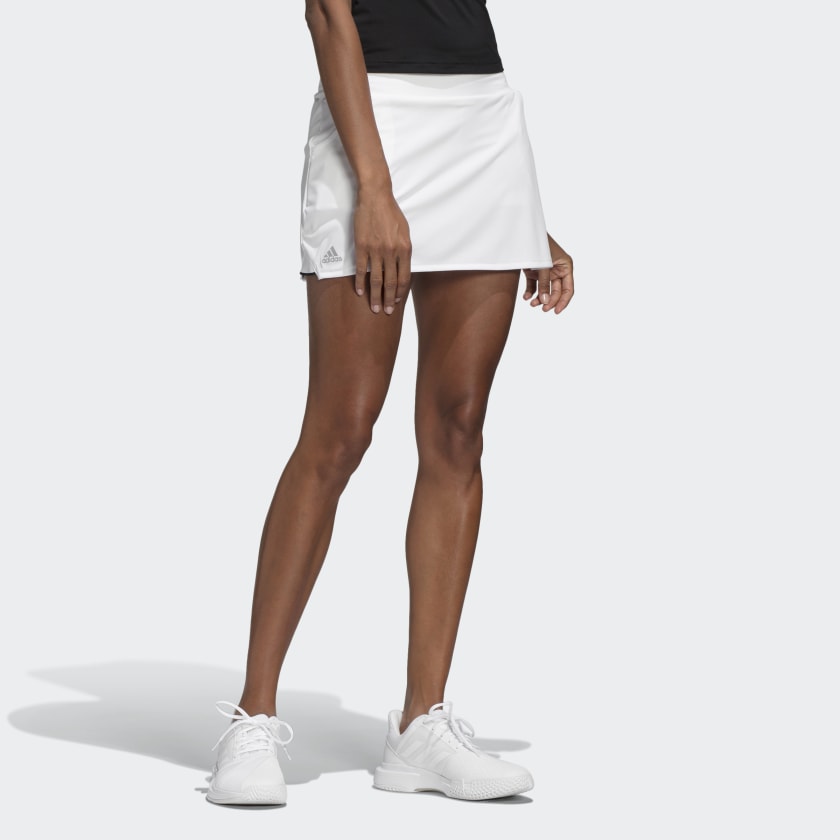 adidas Women's Club Skirt (White/Matte Silver/Black)