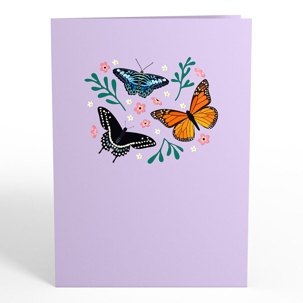 Garden Butterflies Pop-Up Card、mySite、solidvoid