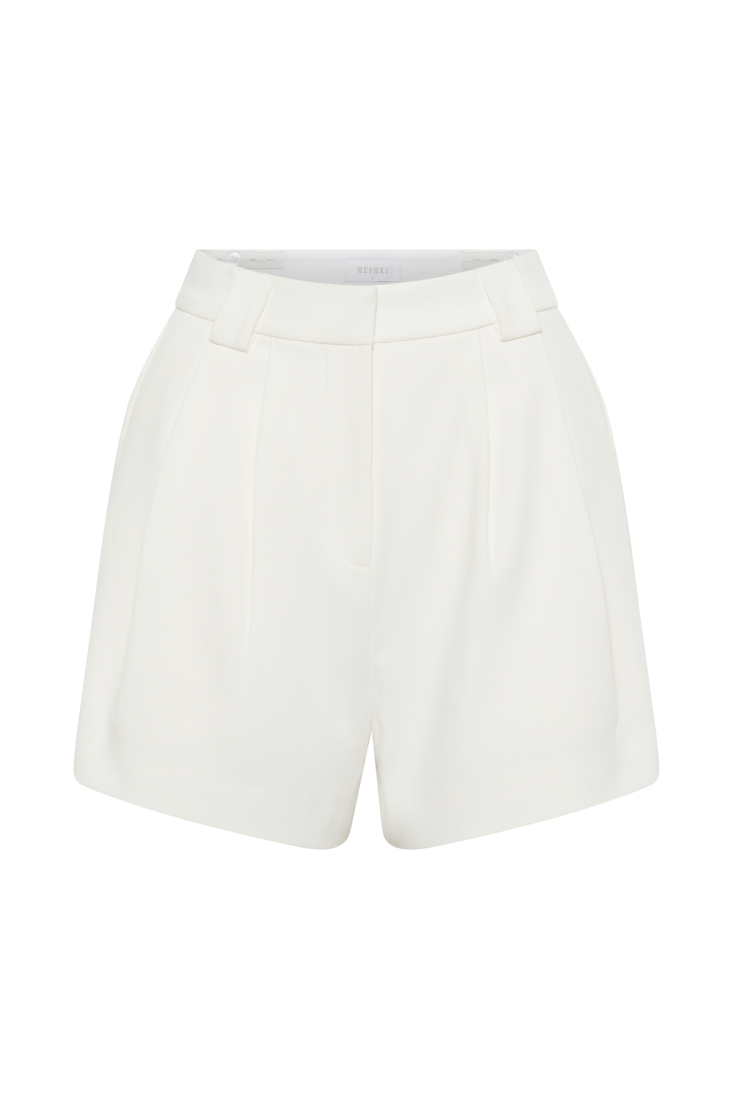 Sigourney Suiting Shorts - Ivory、mySite、solidvoid