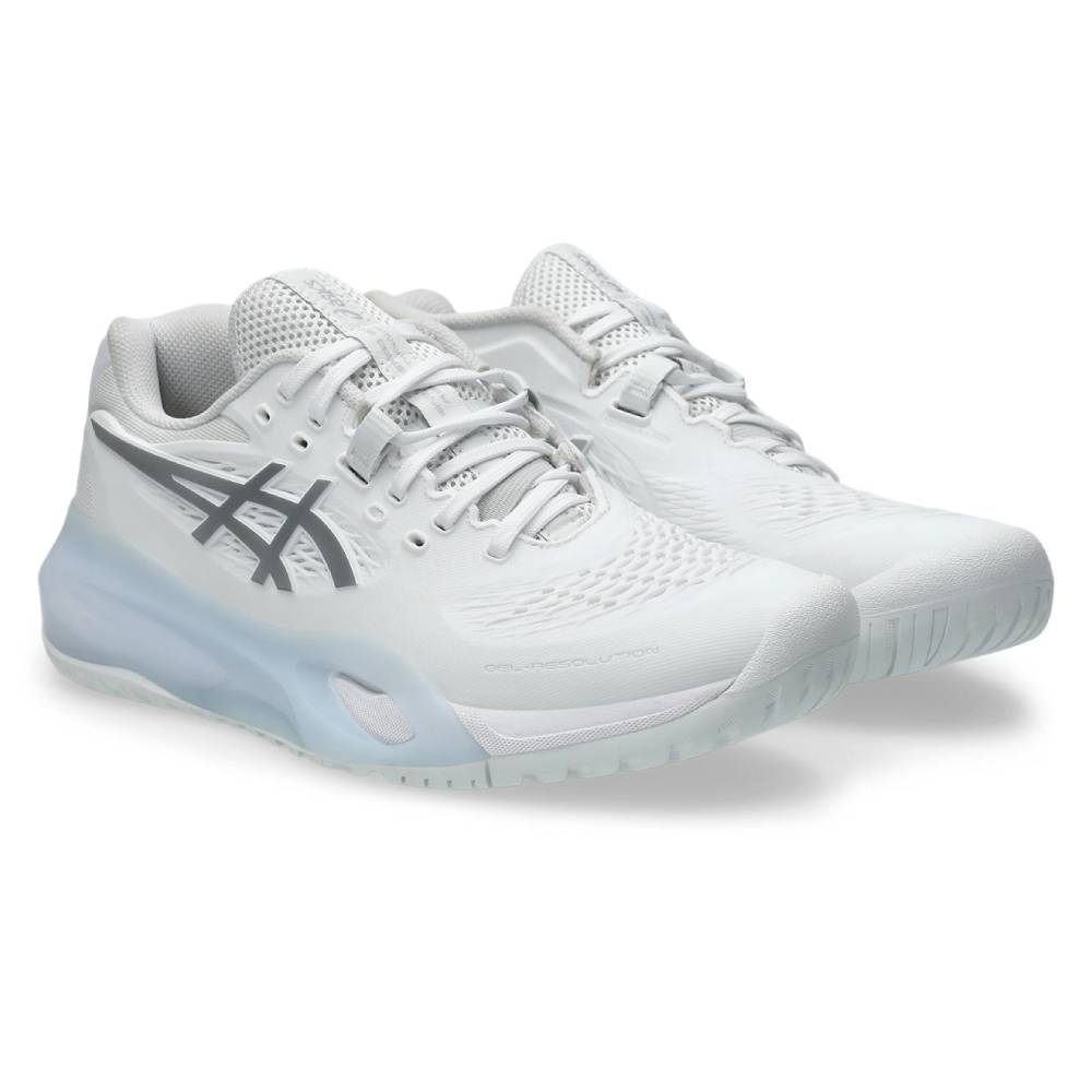 Asics Gel Resolution X Women's Tennis Shoe (White/Pure Silver)