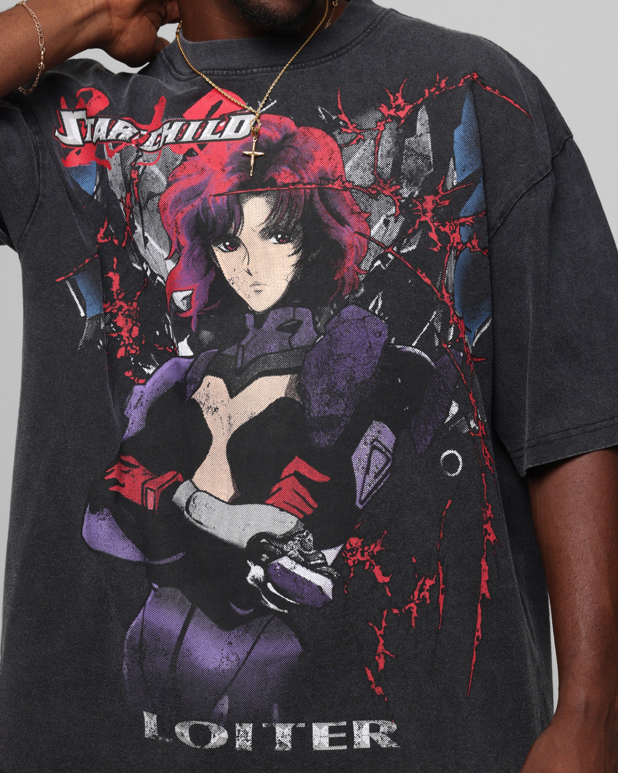 Loiter Valkyrie Vintage T-Shirt Black Wash、mySite、zt4zffjzw