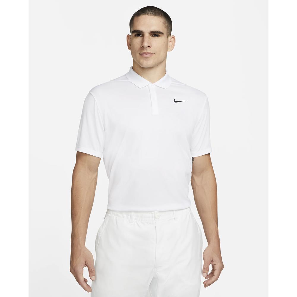 Nike Men's DriFit Polo - White/Black、mySite、neckold