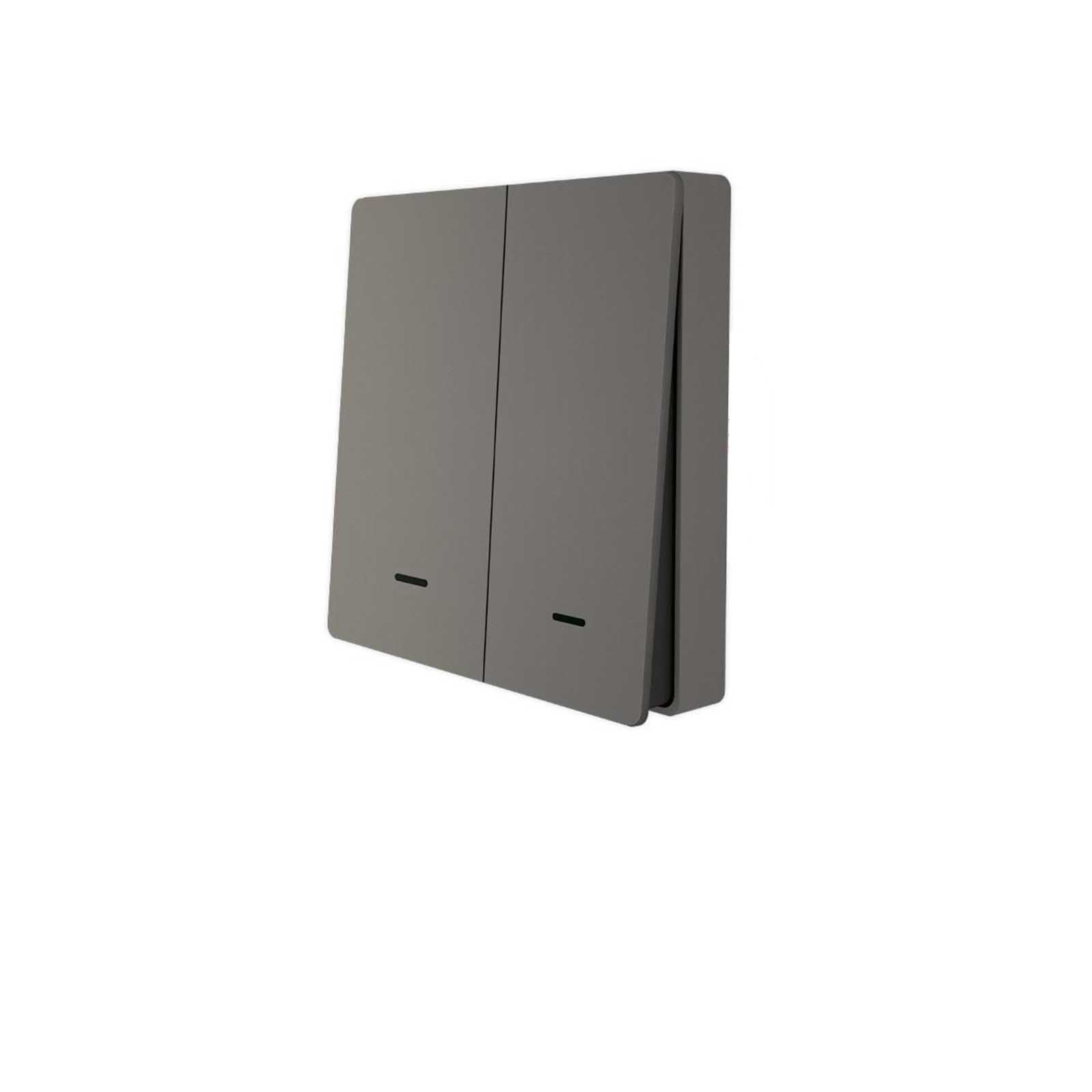 WiFi RF433 Smart Light 2 Way Multi-control Push Button Switch Neutral Wire EU、mySite、fannypackpong