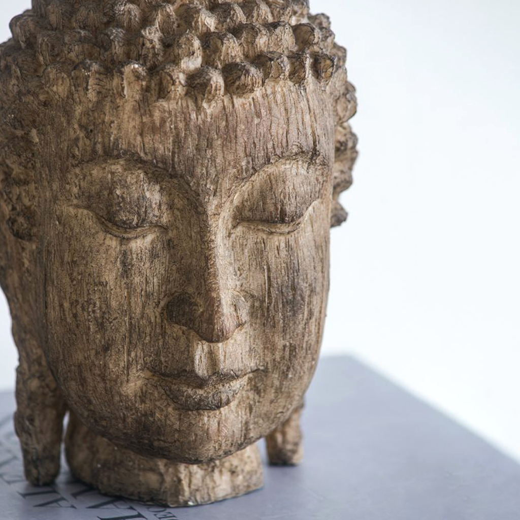 Wood-Look Buddha Head Statue、mySite、topwebapps