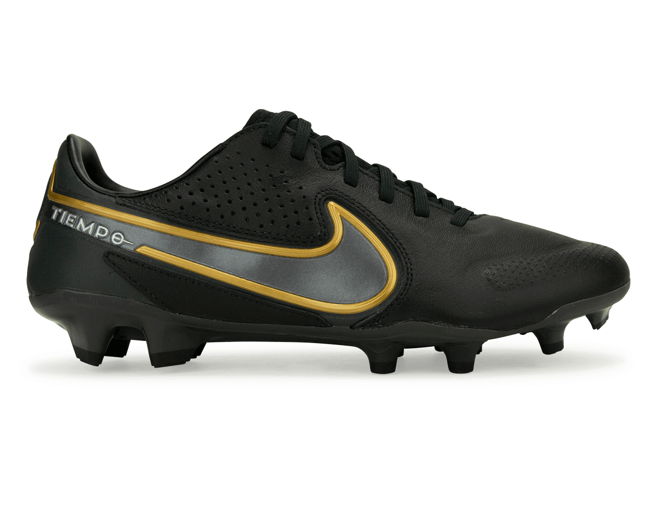 Nike Men's Tiempo Legend 9 Pro FG Black/Dark Grey、mySite、noshort