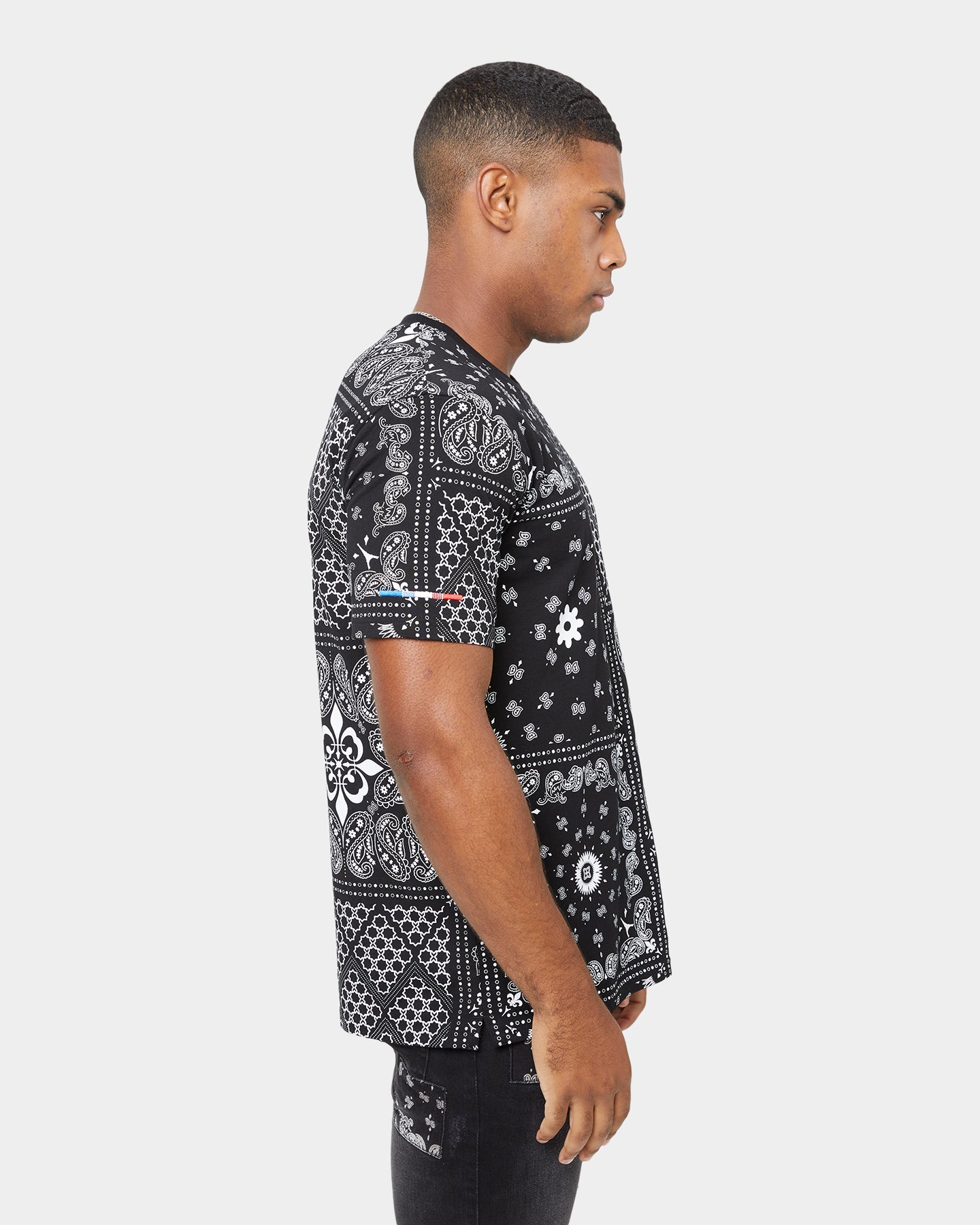 Carre Bandana Ultra Classic Short Sleeve T-Shirt Black、mySite、zt4zffjzw