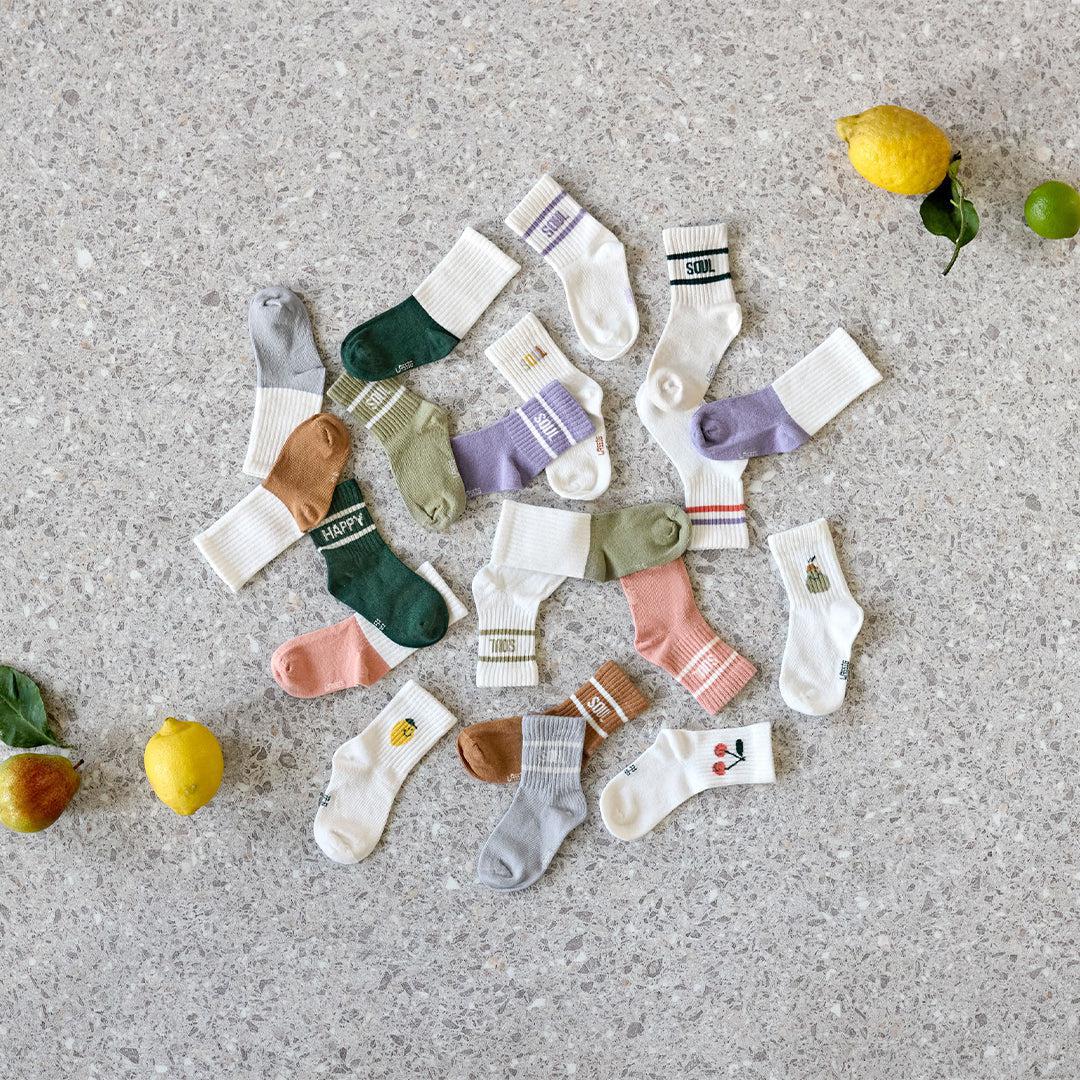  Lassig Tennis Socks - 3 Pack - Light Khaki - Caramel、mySite、merchandisen